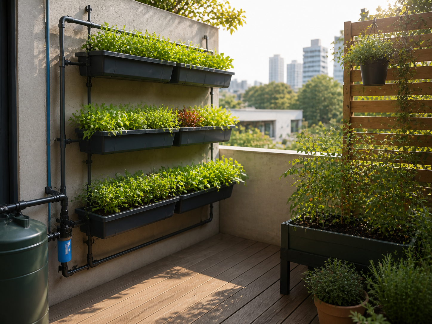 Standalone balcony and veranda production unit solution